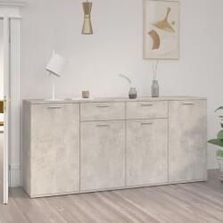 vidaXL Servantă, gri beton, 160x36x75 cm, lemn prelucrat (3074931) Comoda
