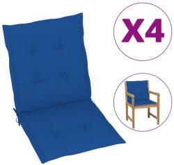 vidaXL Perne cu spătar mic, 4 buc. albastru 100x50x3 cm textil oxford (314144)