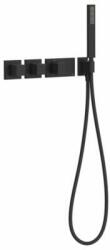 TRES Block-System beépíthető 3 utas termosztátos zuhanyszett matt fekete 20725391NM (20725391NM)
