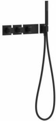 TRES Block-System beépíthető 3 utas termosztátos zuhanyszett matt fekete 20735391NM (20735391NM)
