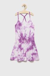 United Colors of Benetton rochie din bumbac pentru copii culoarea violet, midi, drept PPYY-SUG06R_45X