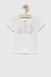 GAP tricou de bumbac pentru copii culoarea alb PPYY-TSG0CO_00X
