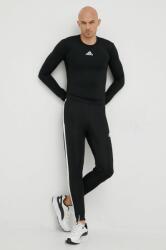 Adidas mânecă lungă de antrenament culoarea negru, neted 9BYY-BUM01D_99X