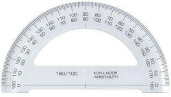 KOH-I-NOOR Szögmérő, 180°, átlátszó, Koh-I-Noor