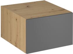 TEMPO KONDELA Felső szekrény, artisan tölgy/szürke matt, LANGEN N60