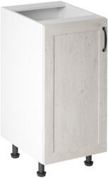 TEMPO KONDELA Alsószekrény, fehér/sosna északi, balos, ROYAL D40