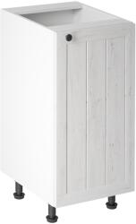 TEMPO KONDELA alsószekrény D40, jobbos, fehér/sosna andersen, PROVANCE - kondela