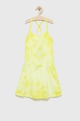 United Colors of Benetton rochie din bumbac pentru copii culoarea galben, midi, drept PPYY-SUG06R_11X