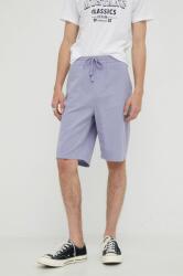 Lee pantaloni scurți din amestec de in Relaxed Drawstring S Misty Lilac barbati, culoarea violet PPYY-SJM0FK_45X
