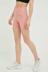 PUMA pantaloni scurți de antrenament Studio femei, culoarea roz, modelator, medium waist PPYY-SZD0FL_30X