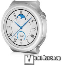 Okosóra műanyag védő tok / keret - EZÜST - HUAWEI Watch GT 3 Pro 43mm
