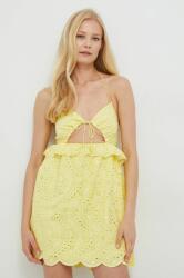 For Love & Lemons ruha sárga, mini, harang alakú - sárga S