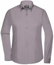 James & Nicholson (Daiber) Női hosszú ujjú ing JN677 - Acélszín | XXXL (1-JN677-1759957)