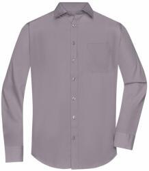 James & Nicholson (Daiber) Férfi hosszú ujjú ing JN678 - Acélszín | 2XL (1-JN678-1760095)
