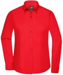 James & Nicholson (Daiber) Női hosszú ujjú ing JN677 - Tomato | XS (1-JN677-1759965)