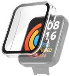 Husa din plastic cu sticla de protectie pentru Xiaomi Redmi Watch 2 Lite transparenta