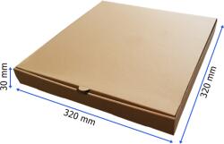 Fiorex Pizza doboz 320x320x30mm, síkkimetszett hullámkarton