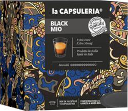 La Capsuleria Cafea Black Mio, 128 capsule compatibile Lavazza a Modo Mio , La Capsuleria (CA01-128)