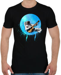 printfashion astronaut - Férfi póló - Fekete (1778913)