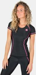 Gorilla Wear Carlin Compression Short Sleeve Top (fekete/pink)