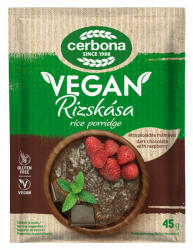 Cerbona Étcsokoládés-málnás vegán rizskása 45 g