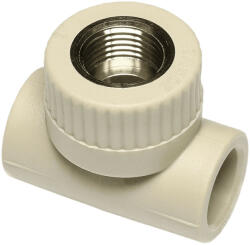 EkoPlastik PP-R süthető T-idom fém menettel, 20 mm x 1/2" B (STKI02020)
