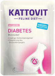 KATTOVIT 24x85g Kattovit Diabetes / Gewicht (súly) tasakos nedves macskatáp-lazac