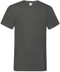 Fruit of the Loom Férfi póló Rövid ujjú Fruit of the Loom Valueweight V-Neck-Tee - M, Világos grafitszürke