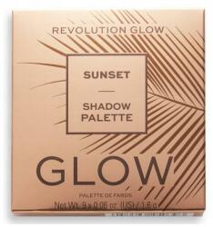 Makeup Revolution Paletă fard de ochi - Makeup Revolution Glow Sunset Shadow Palette Sunset