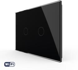 LIVOLO Intrerupator Dublu Wi-Fi cu Touch LIVOLO, standard Italian - Serie Noua - culoare negru
