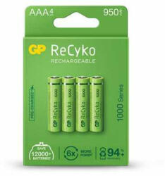GP Batteries Acumulator R3 (AAA) NiMH 950 mAh, 4 buc, GP ReCkyo (GP100AAAHC-RCK-PGB4)