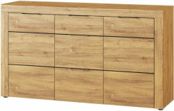 WIPMEB KAMA 45 (komód) tölgy CAMARGUE/fekete