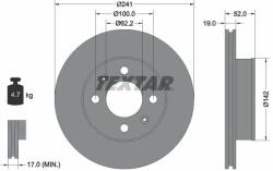 TEXTAR Disc frana TEXTAR PRO 92128503 (92128503)