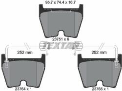 TEXTAR set placute frana, frana disc TEXTAR Q+ 2375101 (2375101)