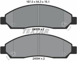 TEXTAR set placute frana, frana disc TEXTAR 2437001 (2437001)