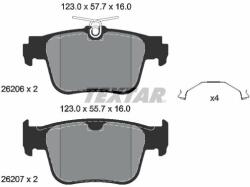 TEXTAR set placute frana, frana disc TEXTAR 2620601 (2620601)