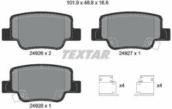 TEXTAR set placute frana, frana disc TEXTAR Q+ 2492601 (2492601)