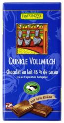 RAPUNZEL Ciocolata Bio Neagra cu Bautura Integrala 46% Cacao HIH Rapunzel 100 Grame