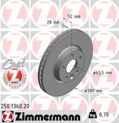 ZIMMERMANN Disc frana ZIMMERMANN COAT Z 250.1360. 20 (250.1360.20)