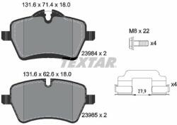 TEXTAR set placute frana, frana disc TEXTAR Q+ 2398401 (2398401)