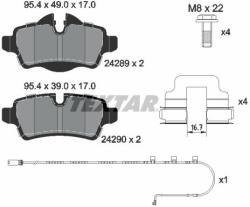 TEXTAR set placute frana, frana disc TEXTAR Q+ 2428904 (2428904)