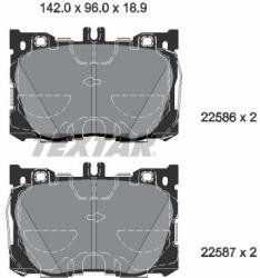 TEXTAR set placute frana, frana disc TEXTAR 2258601 (2258601)