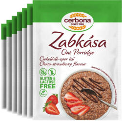 Cerbona glutén- és laktózmentes csokoládés-epres zabkása - Heti csomag / 7 x 50 g