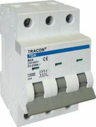 Tracon Electric Kismegszakító, 3 pólus, B karakterisztika 2A, B, 3P, 10kA (TDA-3B-2)