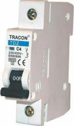 Tracon Electric Kismegszakító, 1 pólus, B karakterisztika 50A, 6kA (TDZ-1B-50)