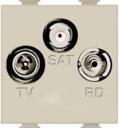 BTicino MATIX TV-R-SAT aljzat Elefántcsont 2 modulos A5210M2D (A5210M2D)