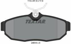 TEXTAR set placute frana, frana disc TEXTAR 2451401 (2451401)