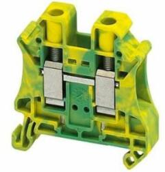 Schneider Electric Csavaros egyszintes földelőkapocs 1x1 csatlakozás 10, 2 mm 10 mm2 zöld-sárga 76A-es NSYTRV102PE (NSYTRV102PE)
