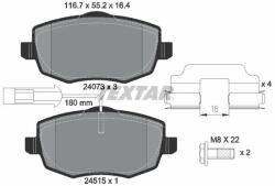 TEXTAR set placute frana, frana disc TEXTAR Q+ 2407303 (2407303)