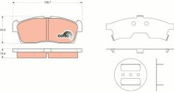 TRW set placute frana, frana disc TRW COTEC GDB3411 (GDB3411)
